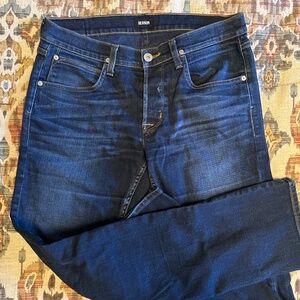 Hudson Bryon straight leg 5 pocket zip fly blue jean Sz 32